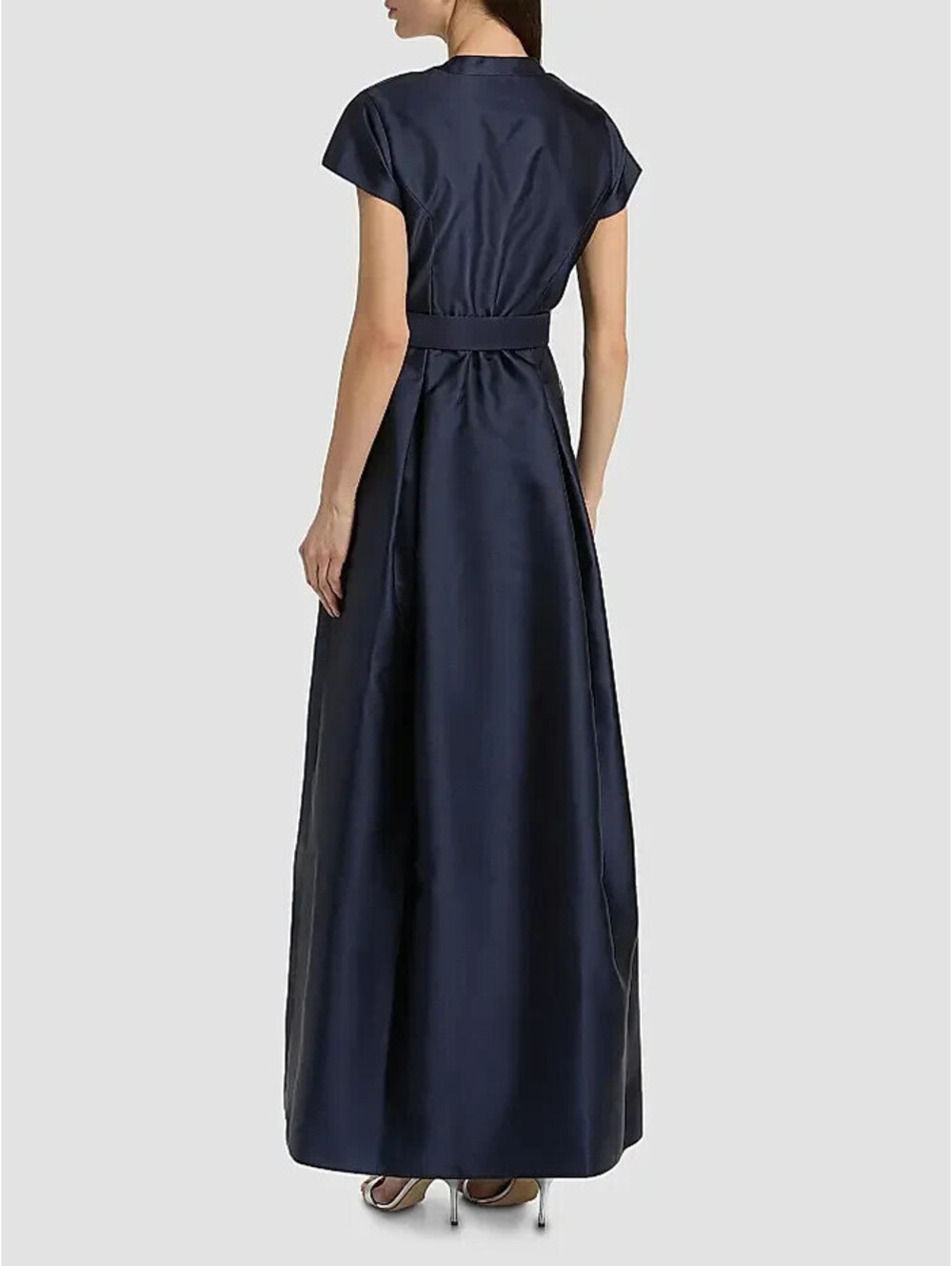 NEW/missing belt, Sachin & Babi Marta Floral Mikado Gown multi Sz 12 #LD517 - Picture 6 of 9